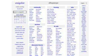 Bedpage and Yesbackpage alternatives. . Albuquerque craigslist